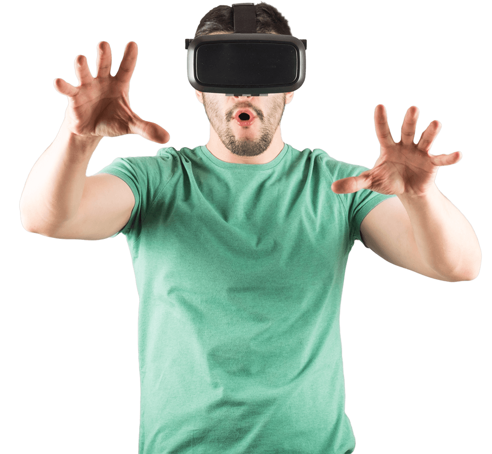 Man with VR Goggles 1 Man with VR Goggles 1